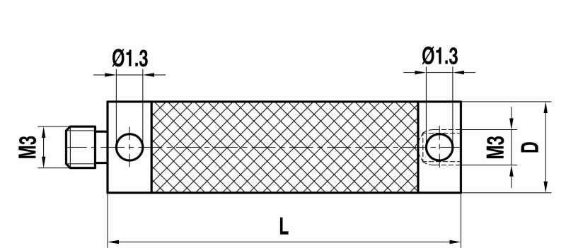 M3 удлинитель щупа из углепластика, L 50 мм, для систем ZEISS A-5004-0002